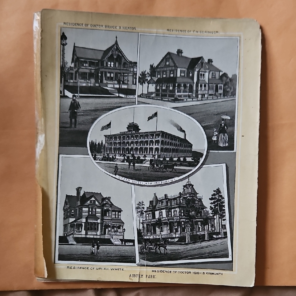Antique  Architectural Print Boom